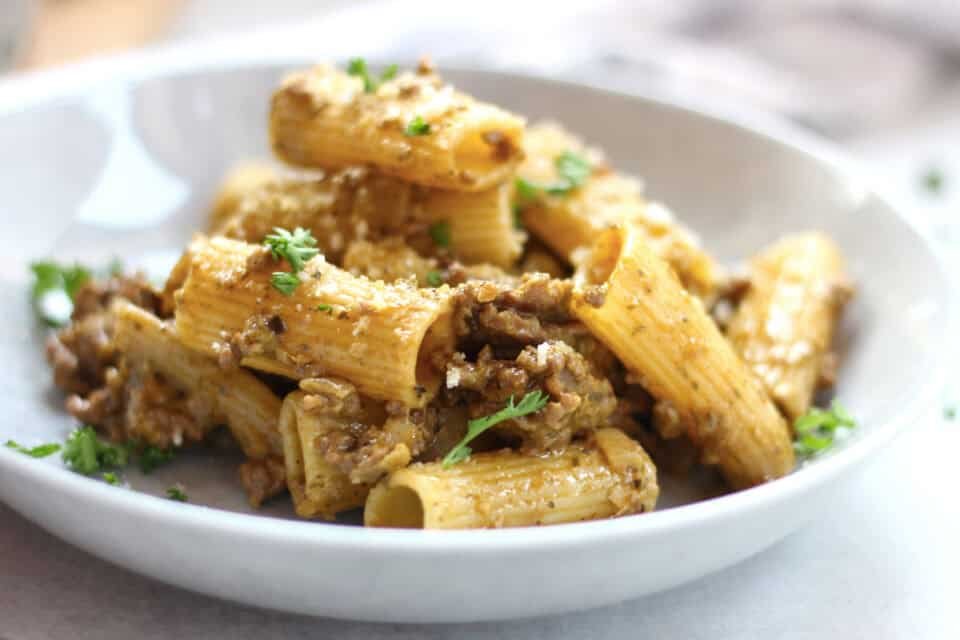 Beef Pastas with Pesto