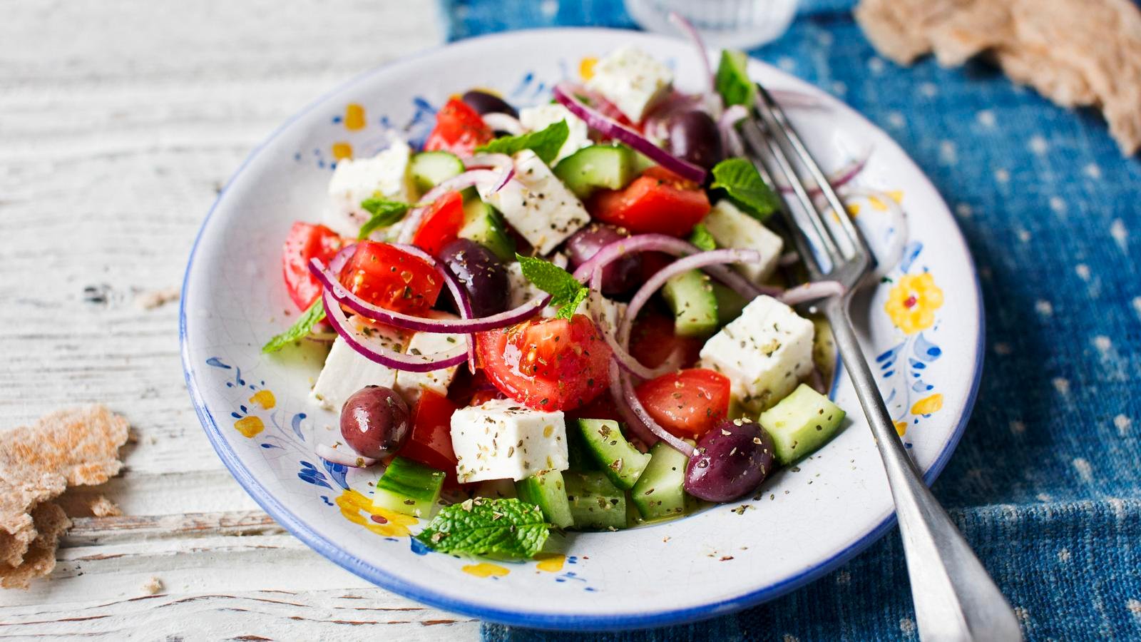 Fresh and light Greek salad
