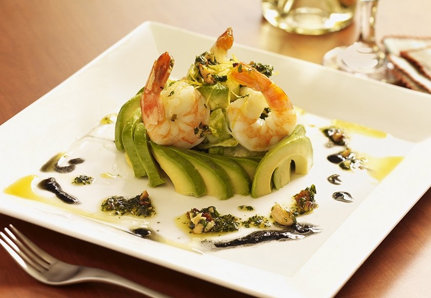 Poached Lagoon Prawns with Avacado